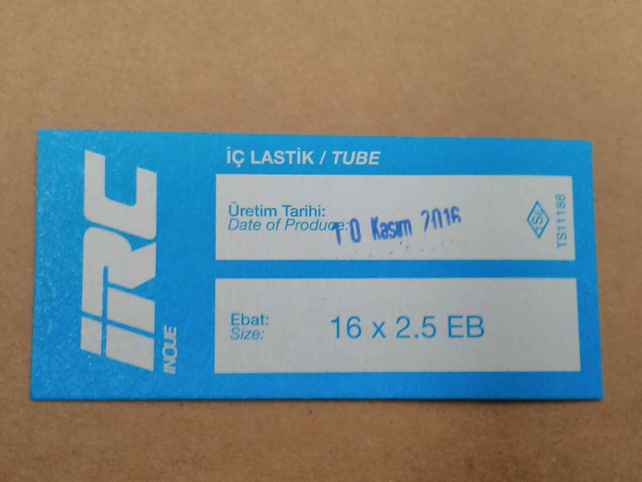 İÇ LASTİK 16x2.50 (EB CR-202) (8506)