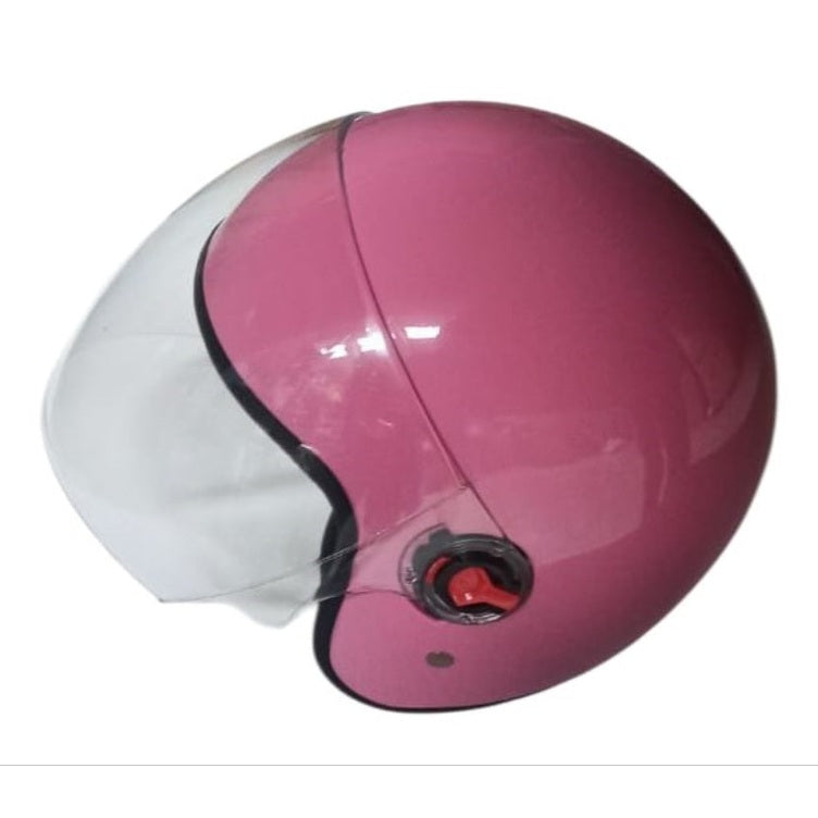 KASK ÇENELİKSİZ (Camlı) PEMBE
