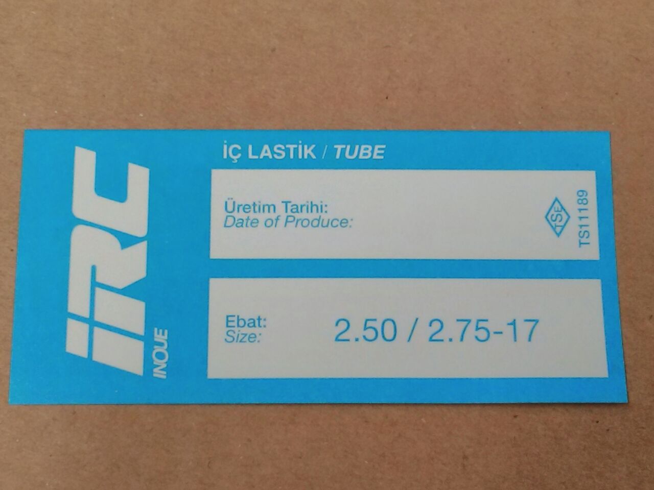 İÇ LASTİK 2.50/2.75-17 (8538)