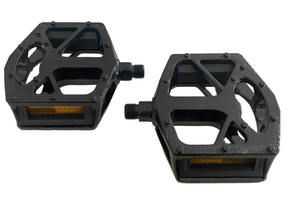 PEDAL MTB ÇİFT BİLYALI ALÜMİNYUM SİYAH GENİŞ (P888)
