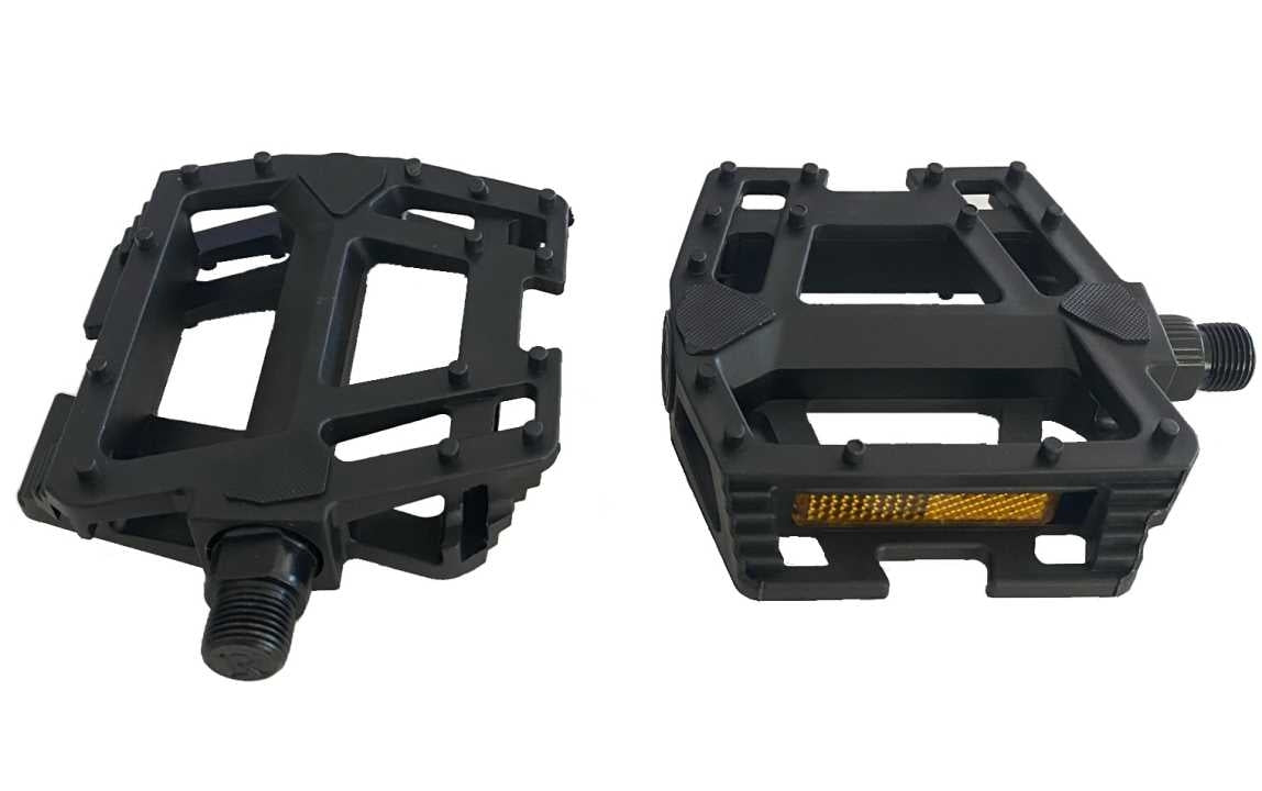 PEDAL MTB ÇİFT BİLYALI SİYAH GENİŞ (P667)