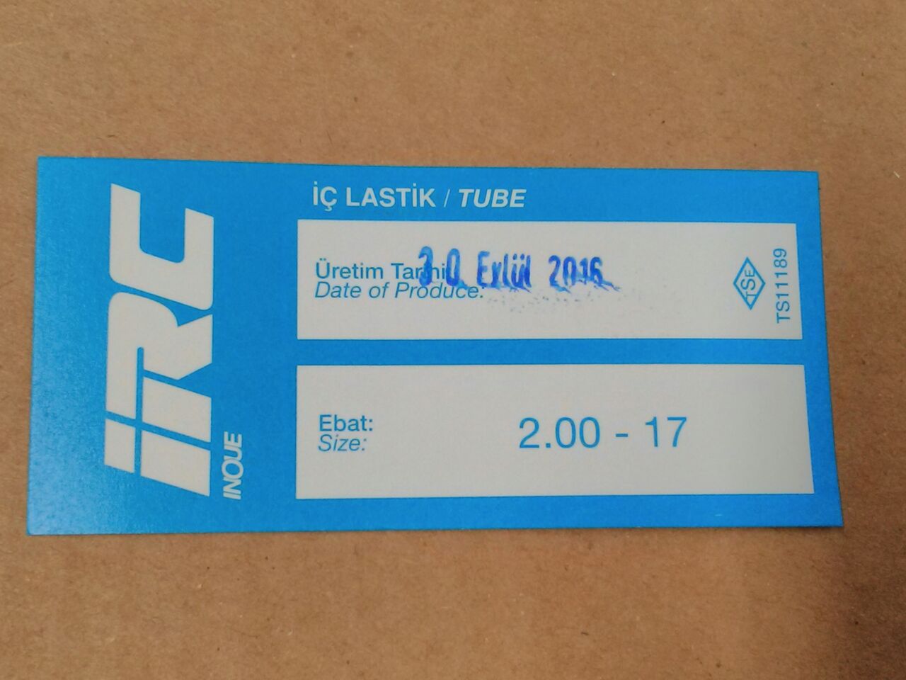 İÇ LASTİK 2.00-17 (8510)