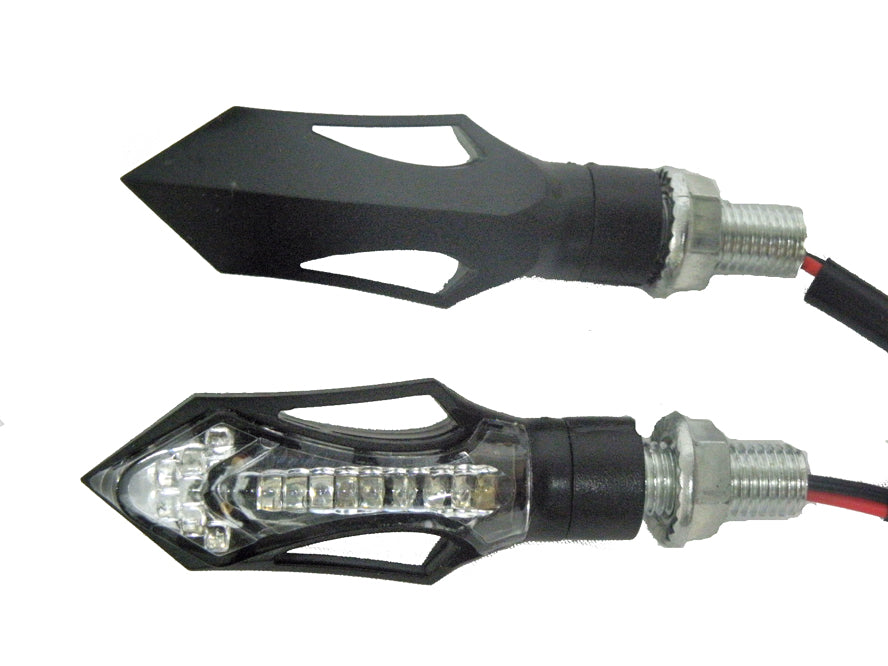SİNYAL LED D-58-2S SİYAH (SARI IŞIK) (2 li TK)