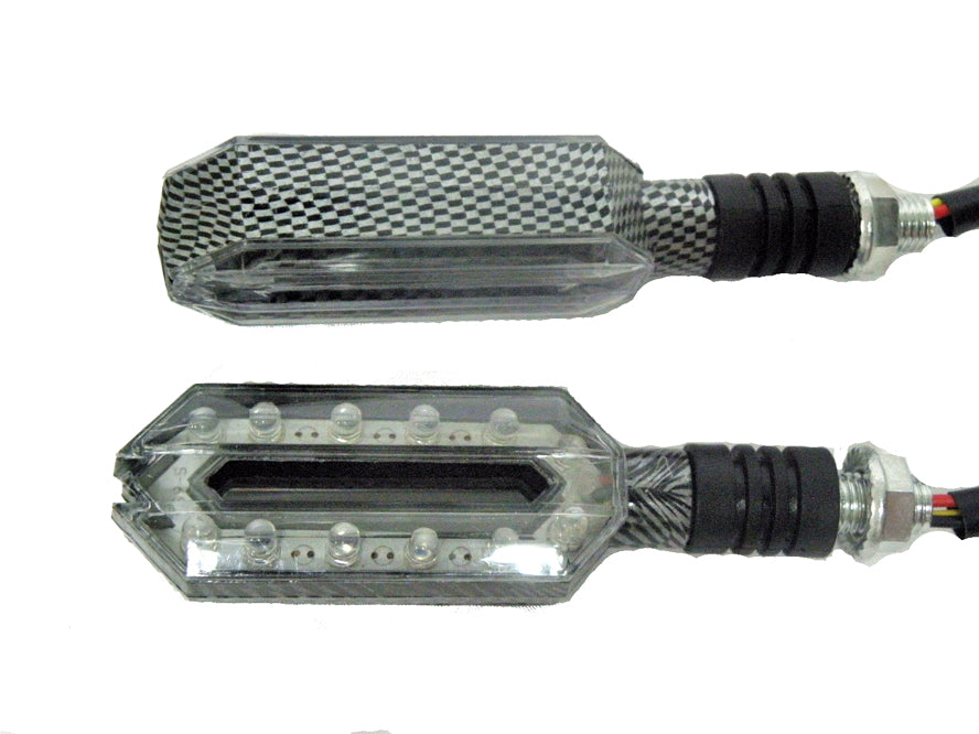 SİNYAL LED D-69 KARBON (SARI-BEYAZ IŞIK) (2 li TK)
