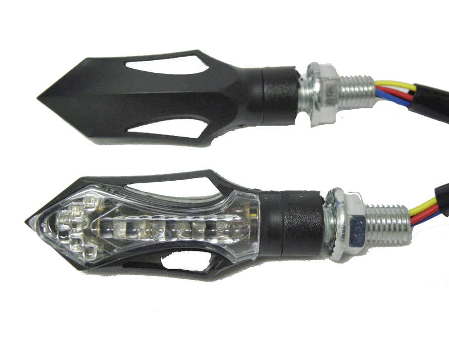 SİNYAL LED D-56S-4 SİYAH (SARI+KIRMIZI IŞIK) (2 li TK)