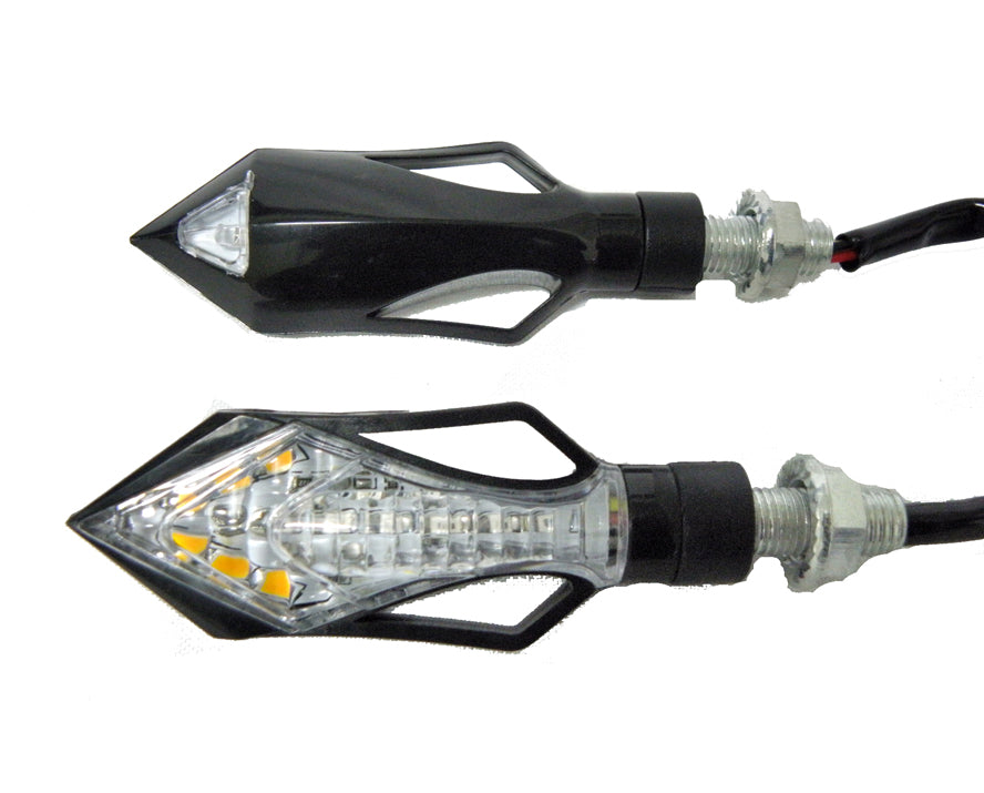 SİNYAL LED D-58M SİYAH (SARI+KIRMIZI IŞIK) (2 li TK)