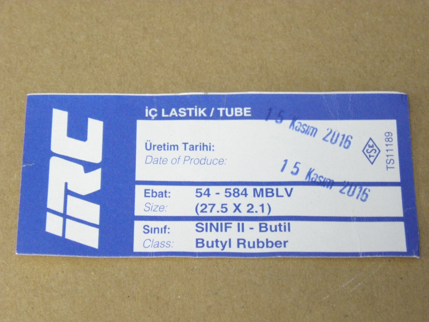 İÇ LASTİK 27.5 x 2.1 (54-584 MB-L/V) (8624)