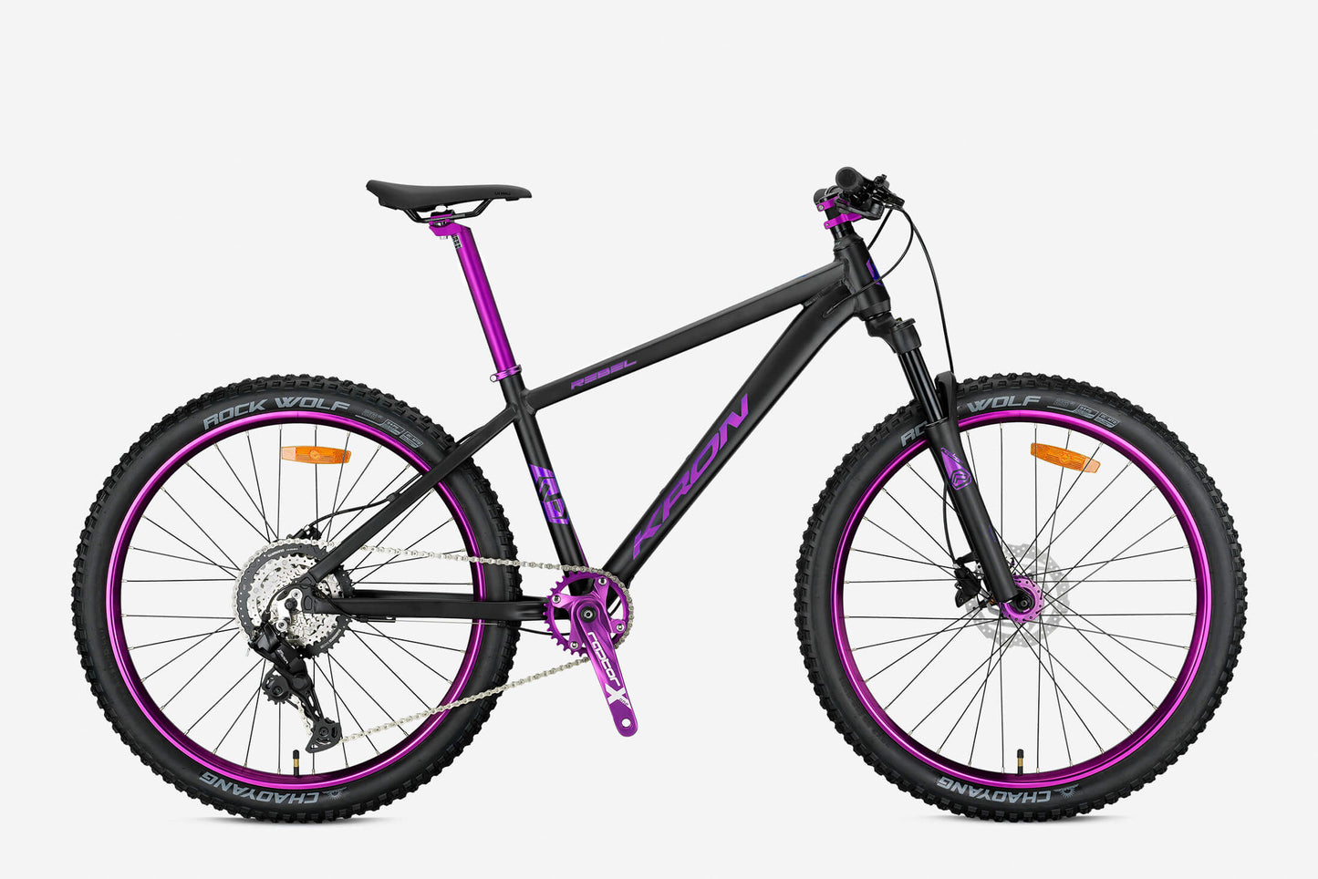 Kron Rebel 27.5 Jant Dağ Bisikleti (Mat Siyah-Mor)