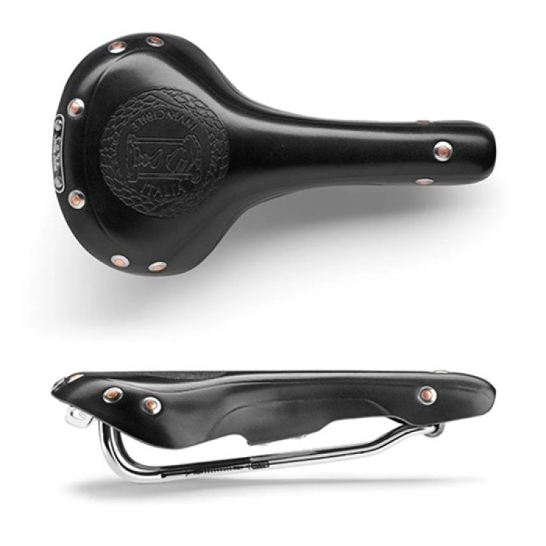 Selle Italia Mitica Vintage Deri Sele - Siyah
