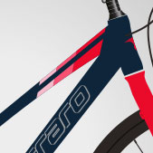 Carraro Sportive 325 28 Hd Şehir Bisikleti (Mat Lacivert Kırmızı)