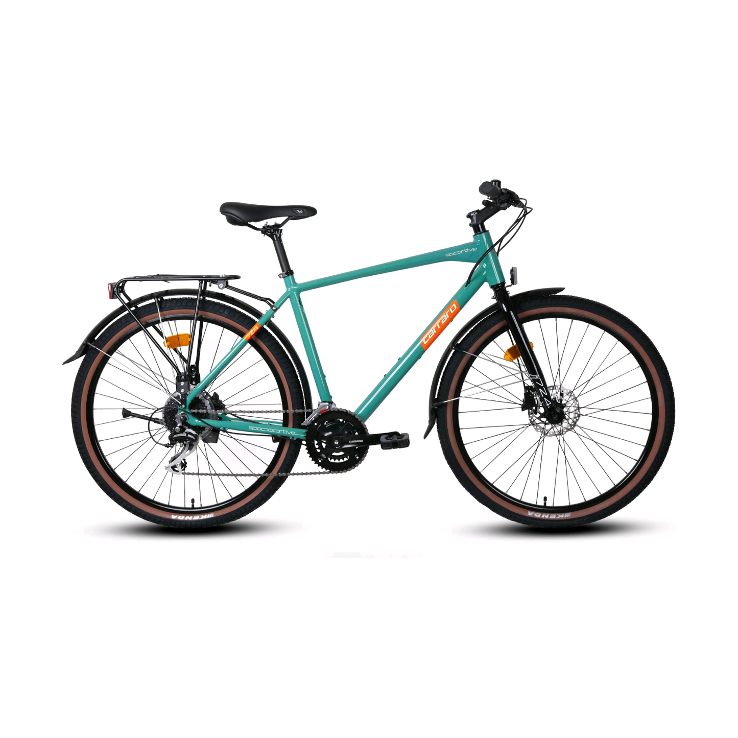 Carraro Sportive 724 27.5 Jant Hd Şehir-Tur Bisikleti (Deniz Mavi-Siyah-Turuncu)