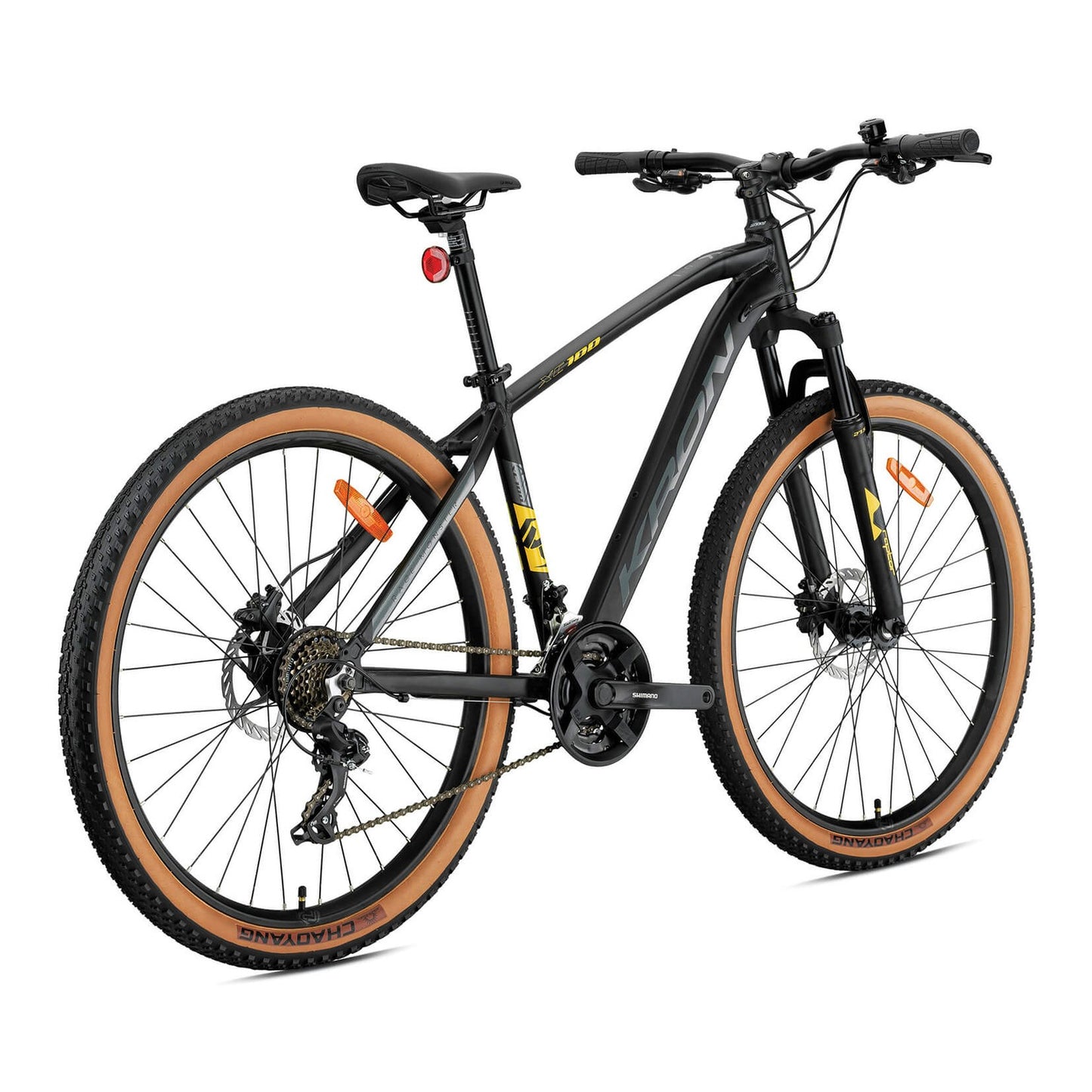 Kron XC 100 26 Jant HD Dağ Bisikleti (Mat Siyah-Sarı)