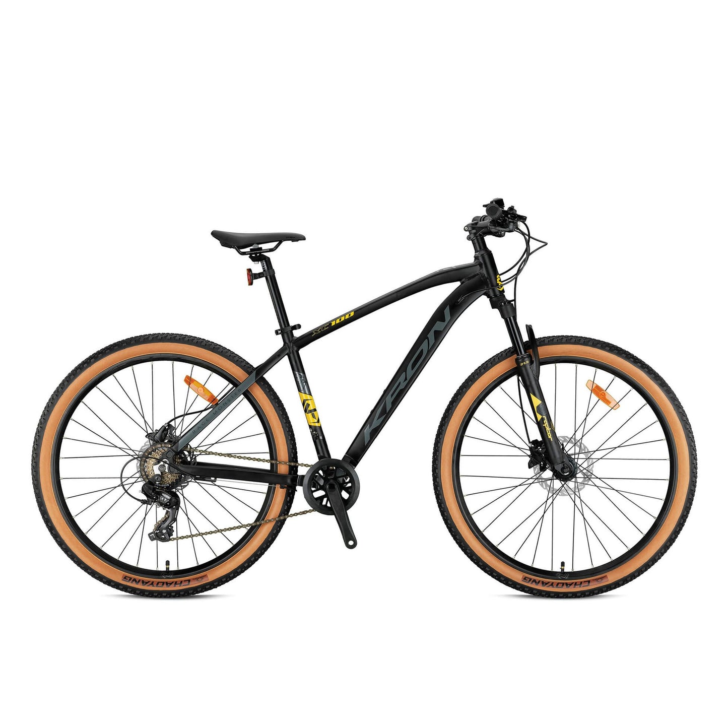 Kron Xc 100 24 Jant Dağ Bisikleti Hd (Mat Siyah-Sarı-Füme)