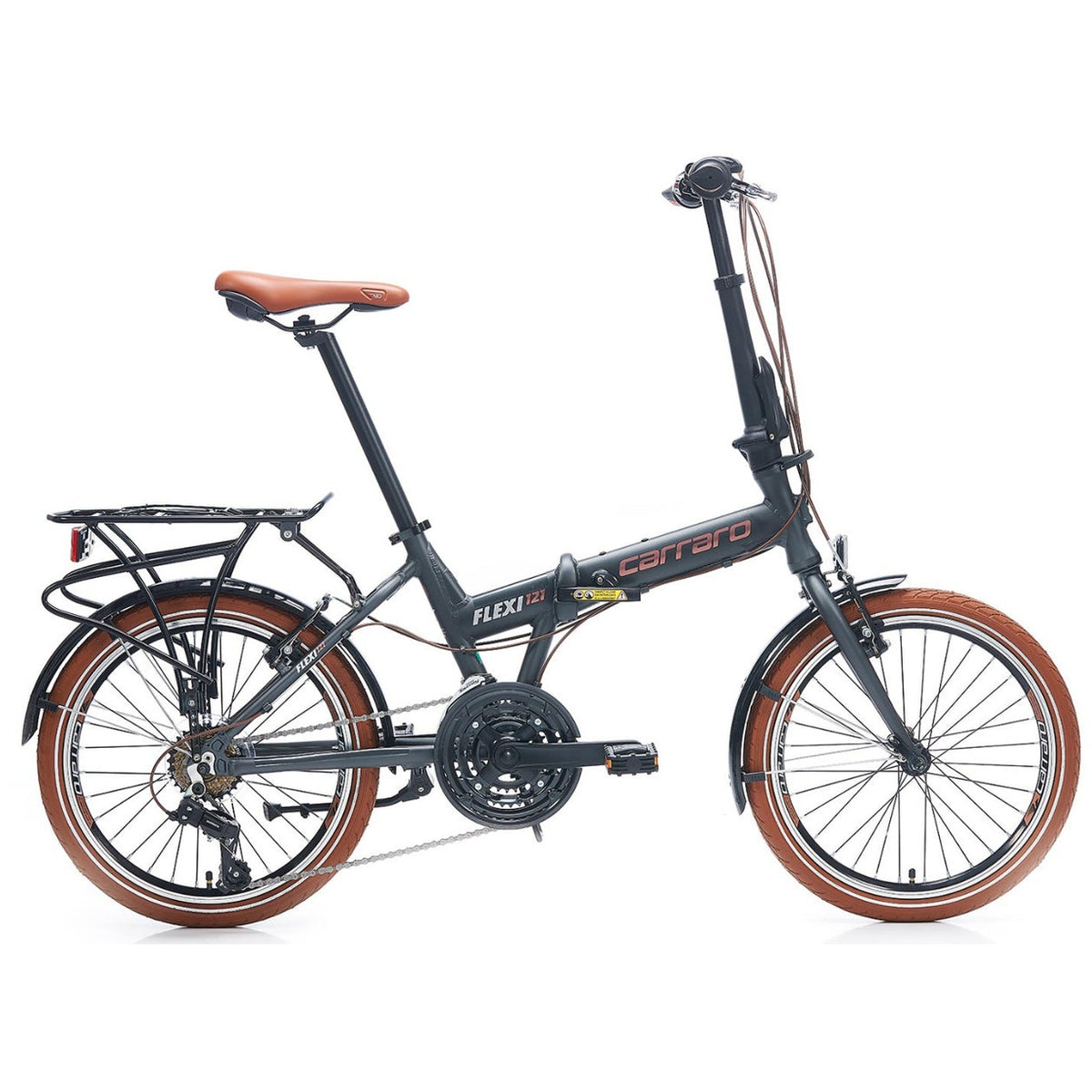 Carraro Flexi 121 20 Jant V-Fren Katlanır Bisiklet (Mat Antrasit-Gri-B ...