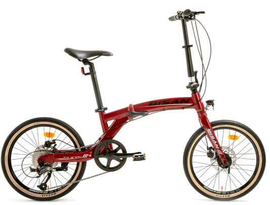 Bisan FX 3700 20 Jant Md Katlanır Bisiklet (Bordo)