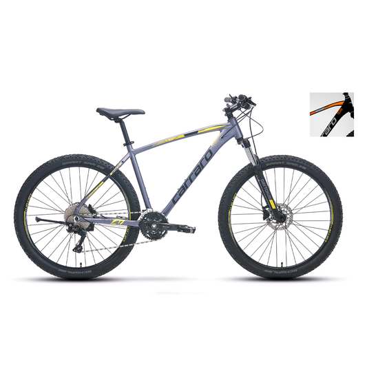 Carraro Daytona 730 27.5-Jant Hd Dağ Bisikleti (Mat Siyah Gümüş Turuncu)