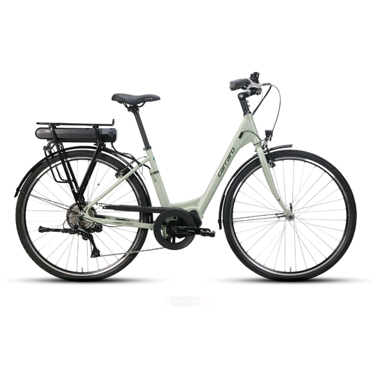 Carraro E-Power 28 Jant Elektrikli Şehir Bisikleti (Mat Adaçayı-Koyu Yeşil)