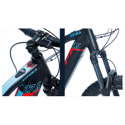 Carraro Kifuka Fs Plus 27.5 Jant Hd Elektrikli Dağ Bisikleti (Mat Siyah Kırmızı Mavi)