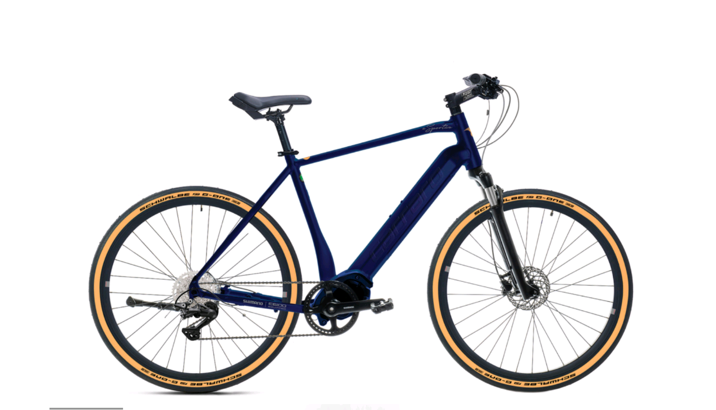Carraro E-Sportive X 28 Jant Elektrikli Bisiklet (Lacivert-Turuncu-Gümüş)