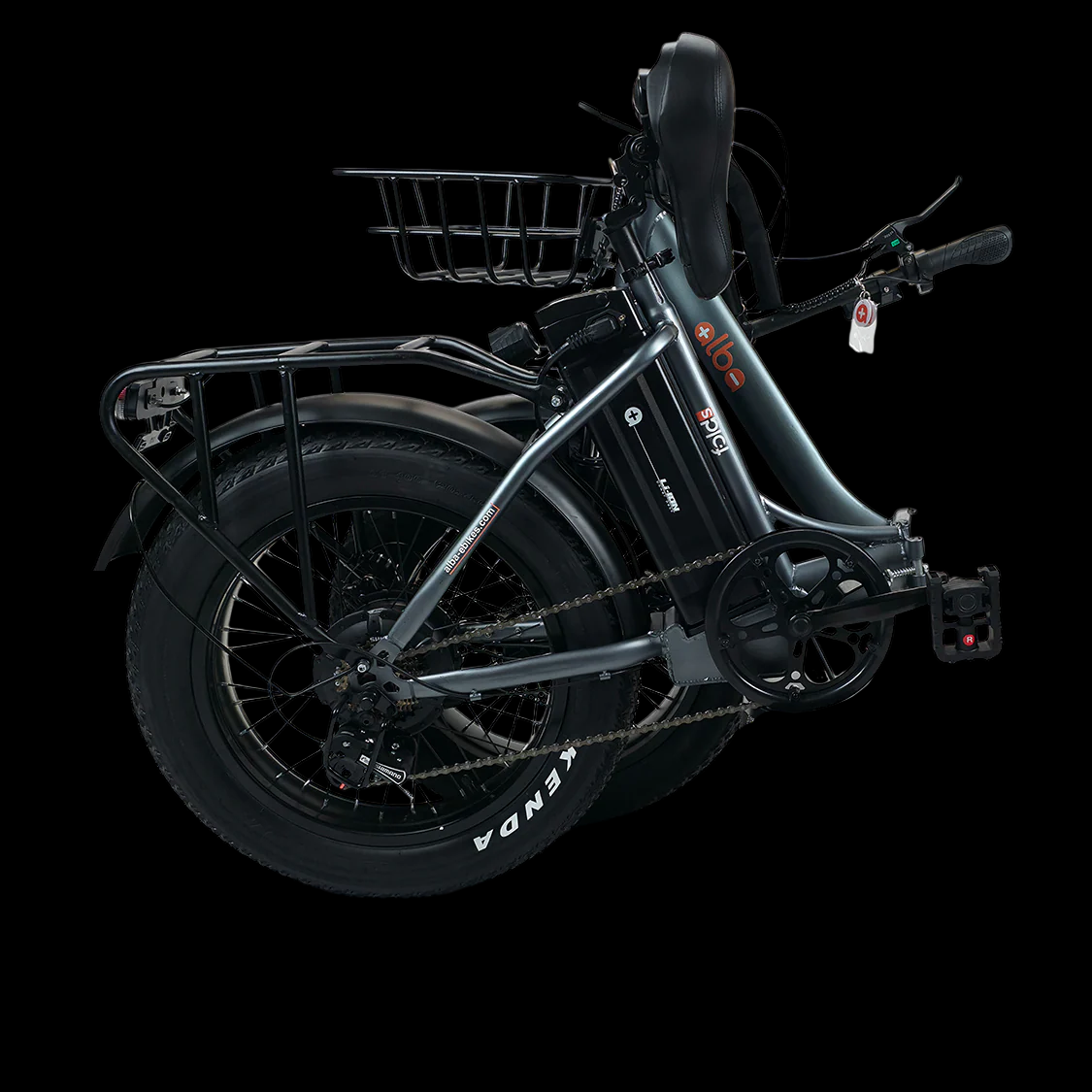 Alba Fold S 20 Jant Elektrikli Katlanır Bisiklet (Füme)