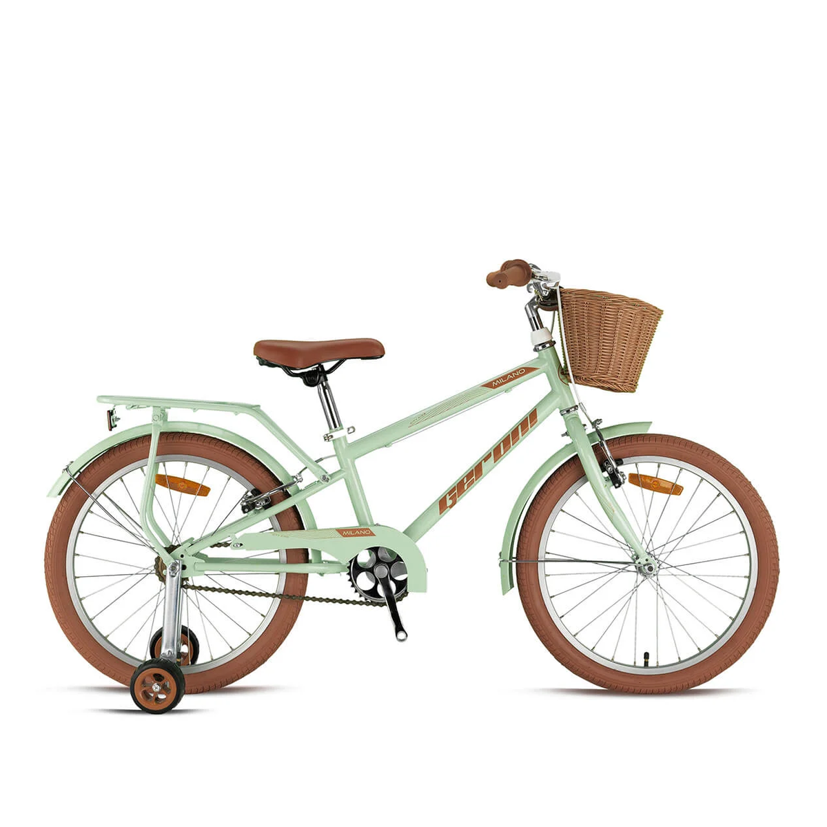 Geroni Milano 20 Jant Çocuk Bisikleti (Mint Yeşili-Kahve)