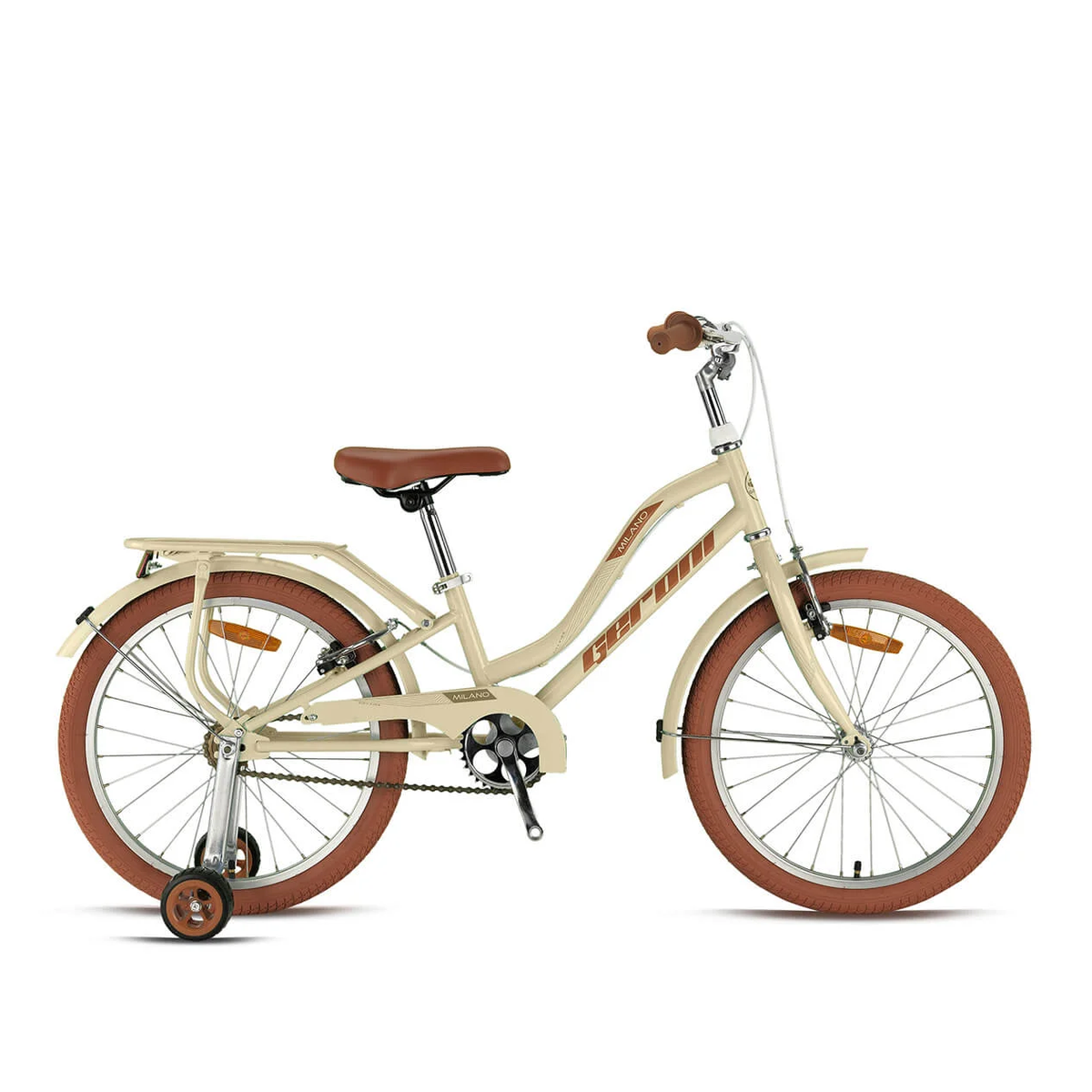Geroni Milano L 20 Jant Çocuk Bisikleti (Bej-Kahverengi)