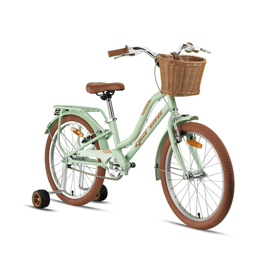 Geroni Milano L 20 Jant Çocuk Bisikleti (Mint Yeşili-Kahve)