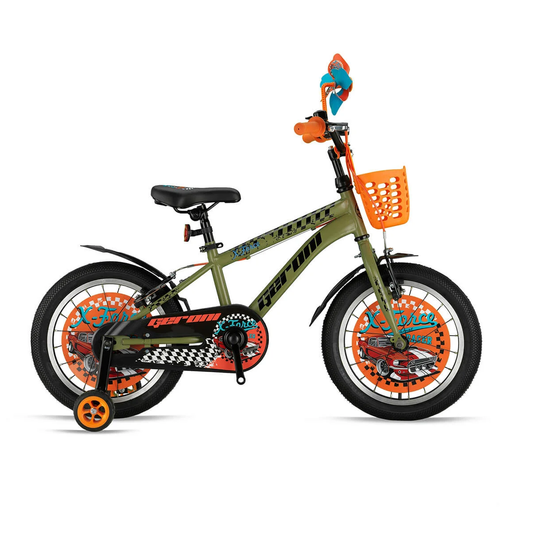 Geroni X-Force 20 Jant Çocuk Bisikleti (Mat Haki-Turuncu)