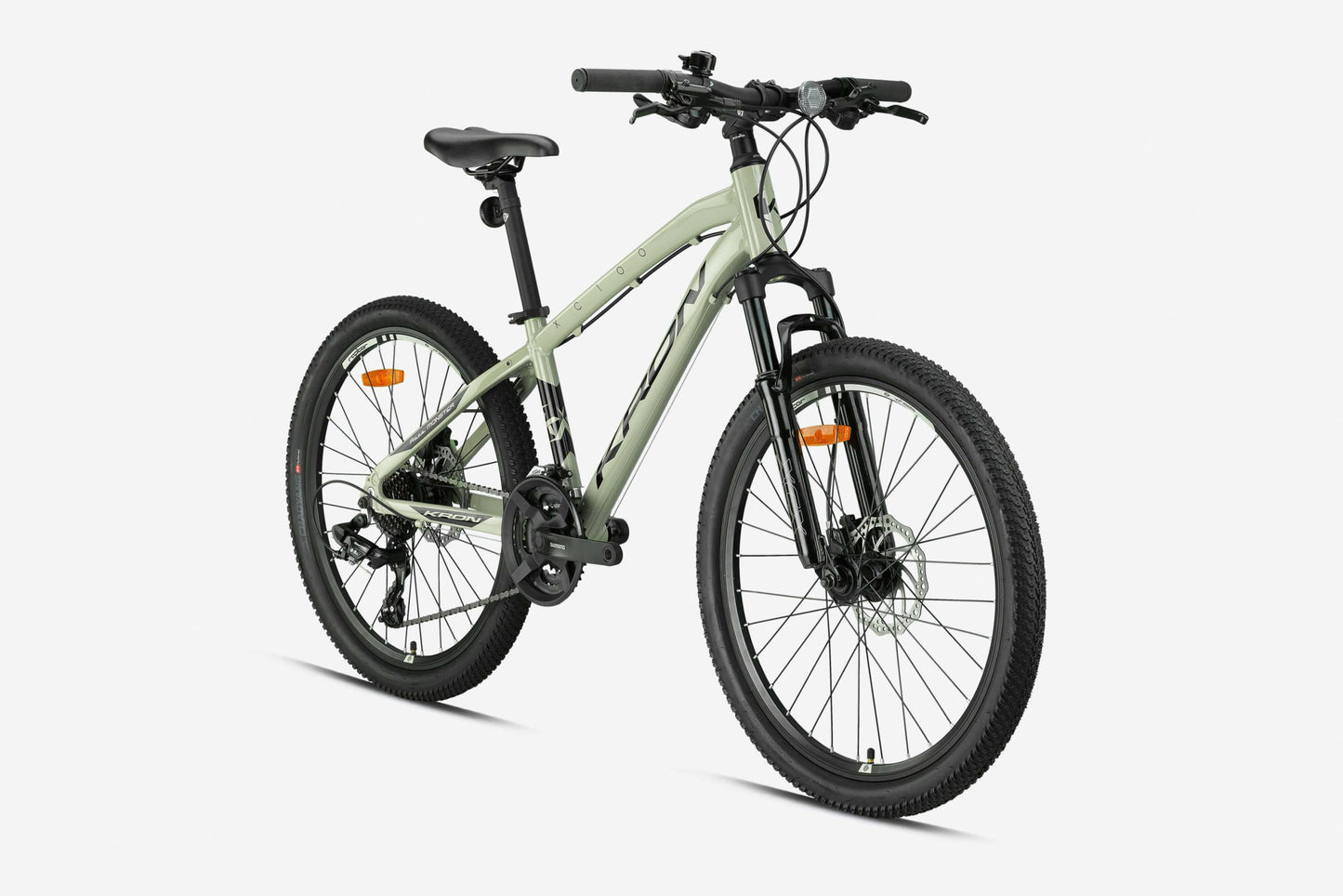 Kron Xc100 24 Jant Hd Dağ Bisikleti (Parlak Bej-Siyah)