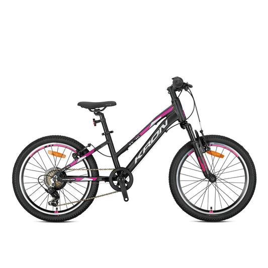 Kron Xc75 20 Jant V Fren Çocuk Bisikleti (Mat Siyah-Pembe-Gri)