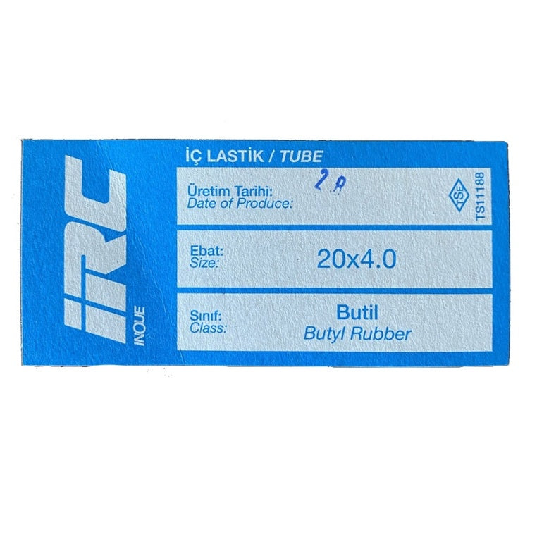 İÇ LASTİK 20x4.00 (DÜZ SİBOP) (8647)