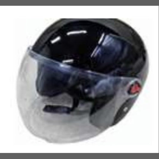 KASK ÇENELİKSİZ (Camlı) SİYAH