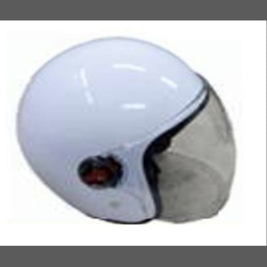 KASK ÇENELİKSİZ (Camlı) BEYAZ