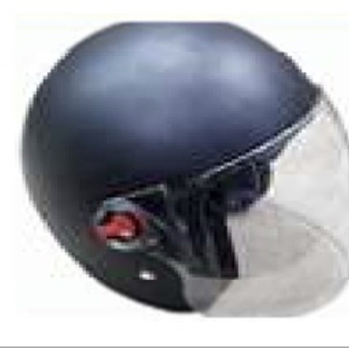 KASK ÇENELİKSİZ (Camlı) MAT SİYAH