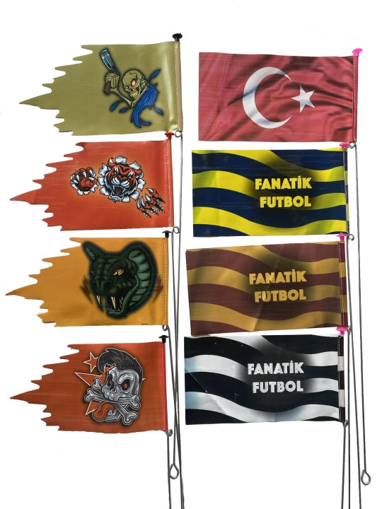 BAYRAK DİREĞİ PVC KARE (KARIŞIK) (48 CM)