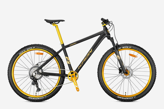 Kron Rebel 27.5 Jant Dağ Bisikleti (Mat Siyah-Sarı)